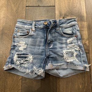 American Eagle midi denim short size 0